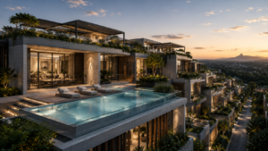 Development site - High-end multi-residential development with rooftop pool and landscaped terraces