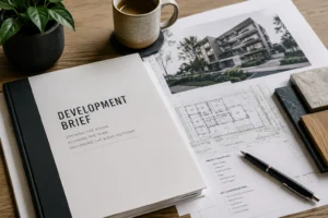 Development Brief with architectural plans for a multi-residential project